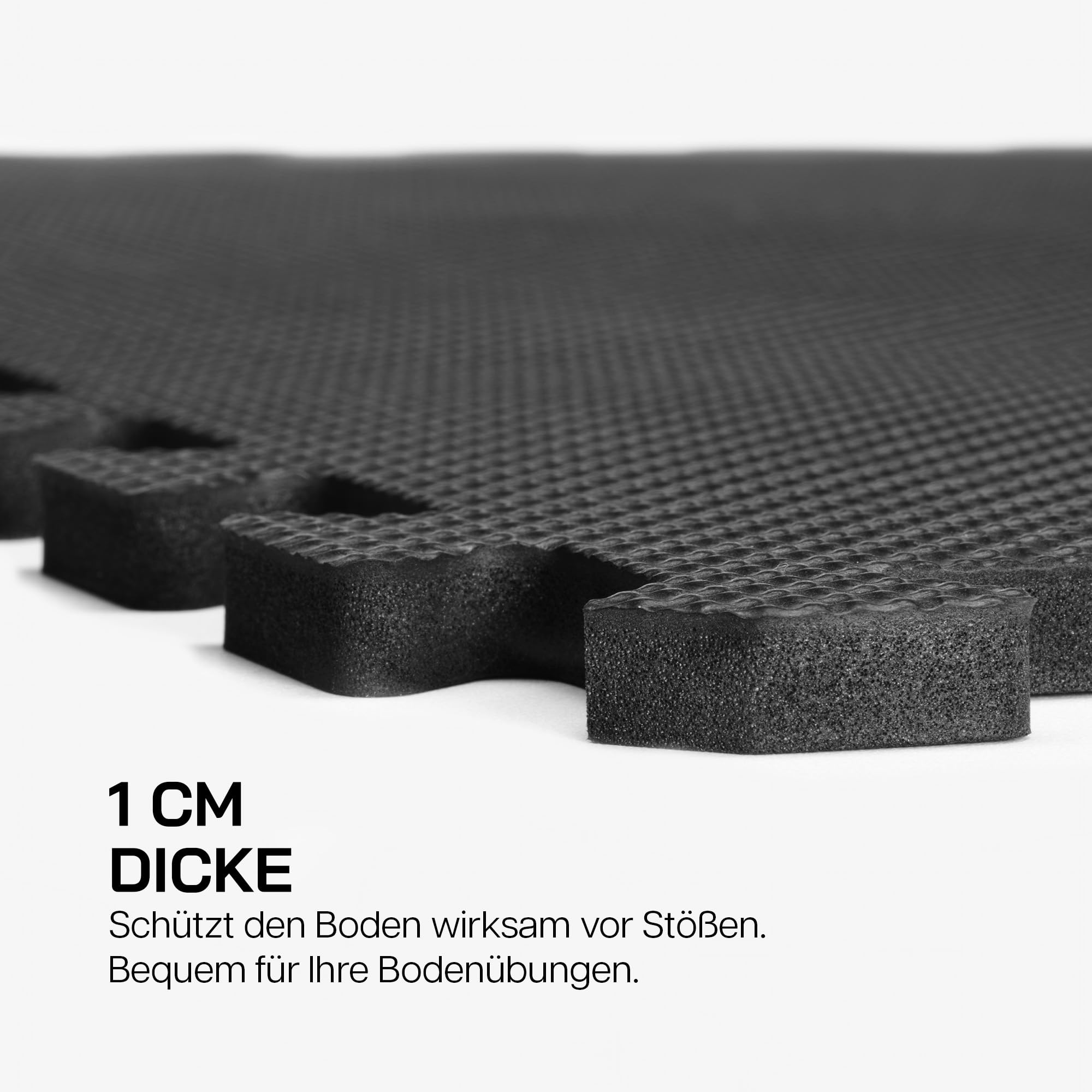 ERIC Flag Bodenschutzmatte Fitness | 6 Modulare Eva Puzzlematten + Rand, große Fläche 178x120x1 cm (2,13 m²), BPA-freier Eva-Schaum | rutschfest, Stoßdämpfend, | Home Gym, Krafttraining, Garagenboden