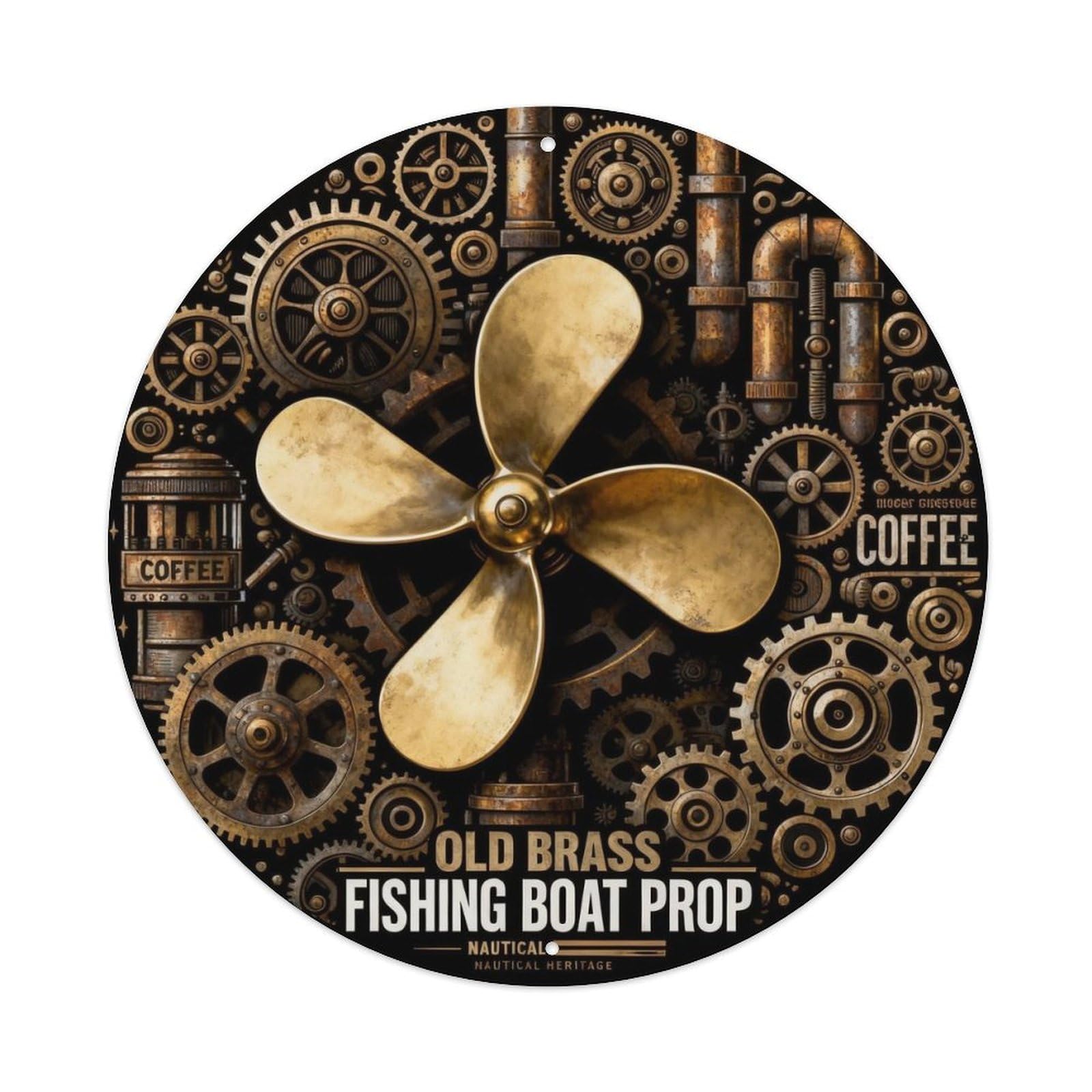 NAUTICAL HERITAGE Metal Tin Sign Plaque