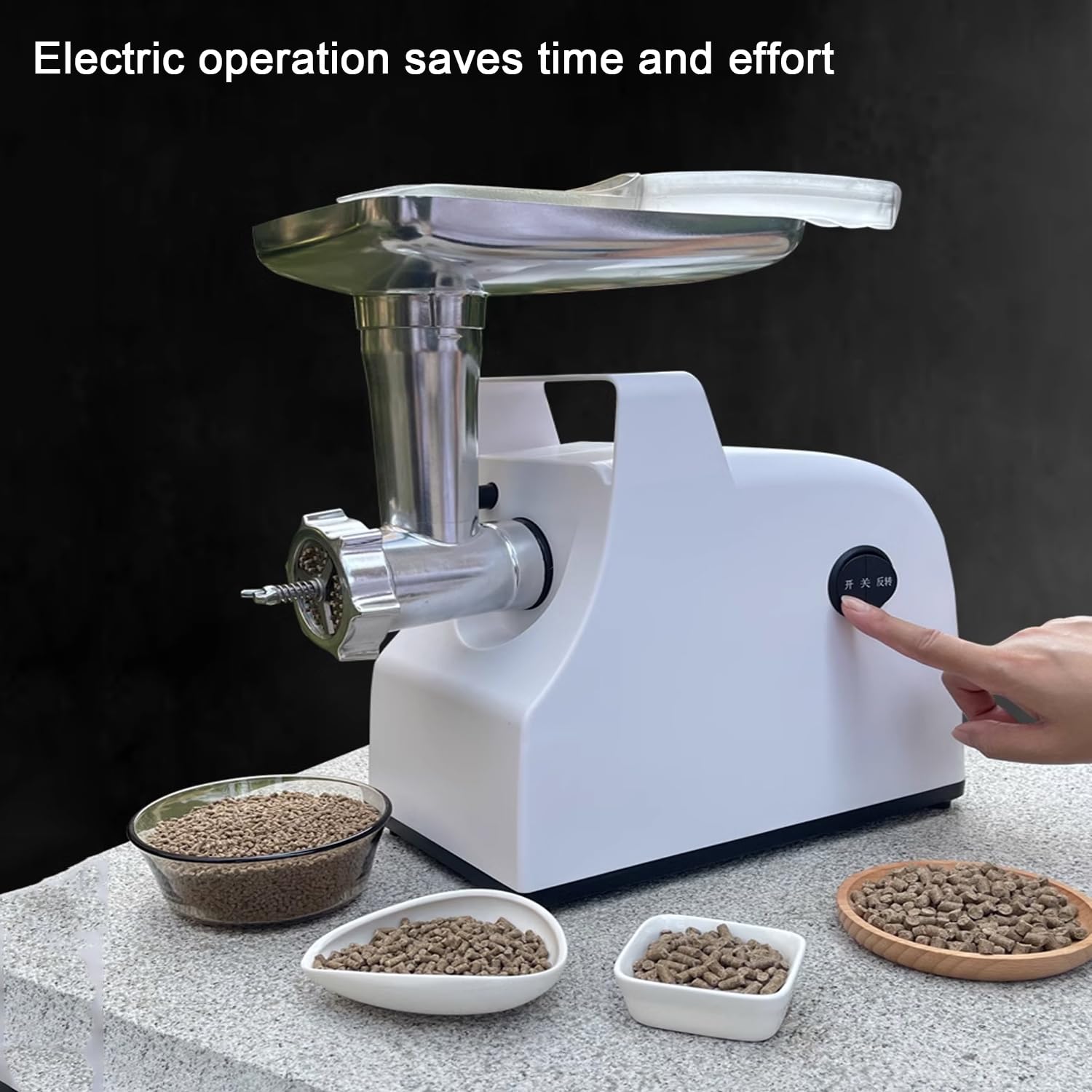 Máquina eléctrica de pellets de alimentación animal, incluye múltiples discos de molienda para la producción de alimentos para mascotas, ideal para gatos, conejos y pollos