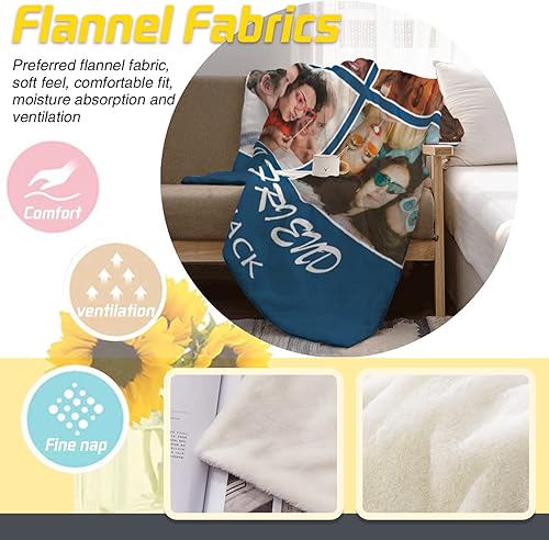 Vista 121 de Manta personalizada con texto fotográfico, manta de imagen personalizada para bebé, madre, padre, adultos, amigos, amantes, regalo personalizado