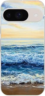 for Google Pixel 10 Pro XL Case, Fun Beach Style Ocean Pattern Painting Art Scenic Landscape Nature Design Soft TPU Protective Case 6.3 inch (Beach Style)