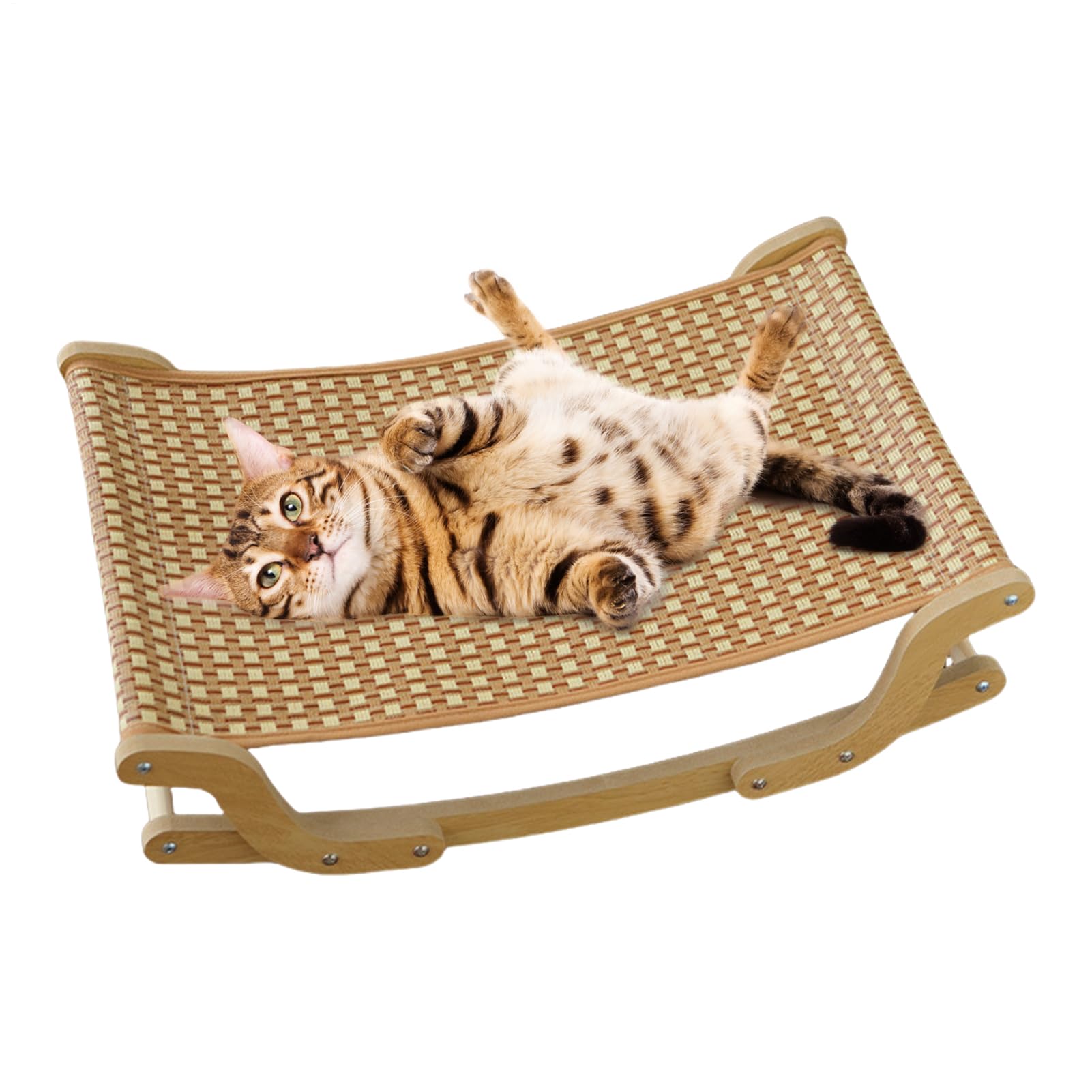 Silla Hamaca para Gatos,Cuna De Sueño Felino - Sofá Balancín Fresco para Interiores Exteriores Terraza Jardín Salón Tienda Apartamento Juego Ventana