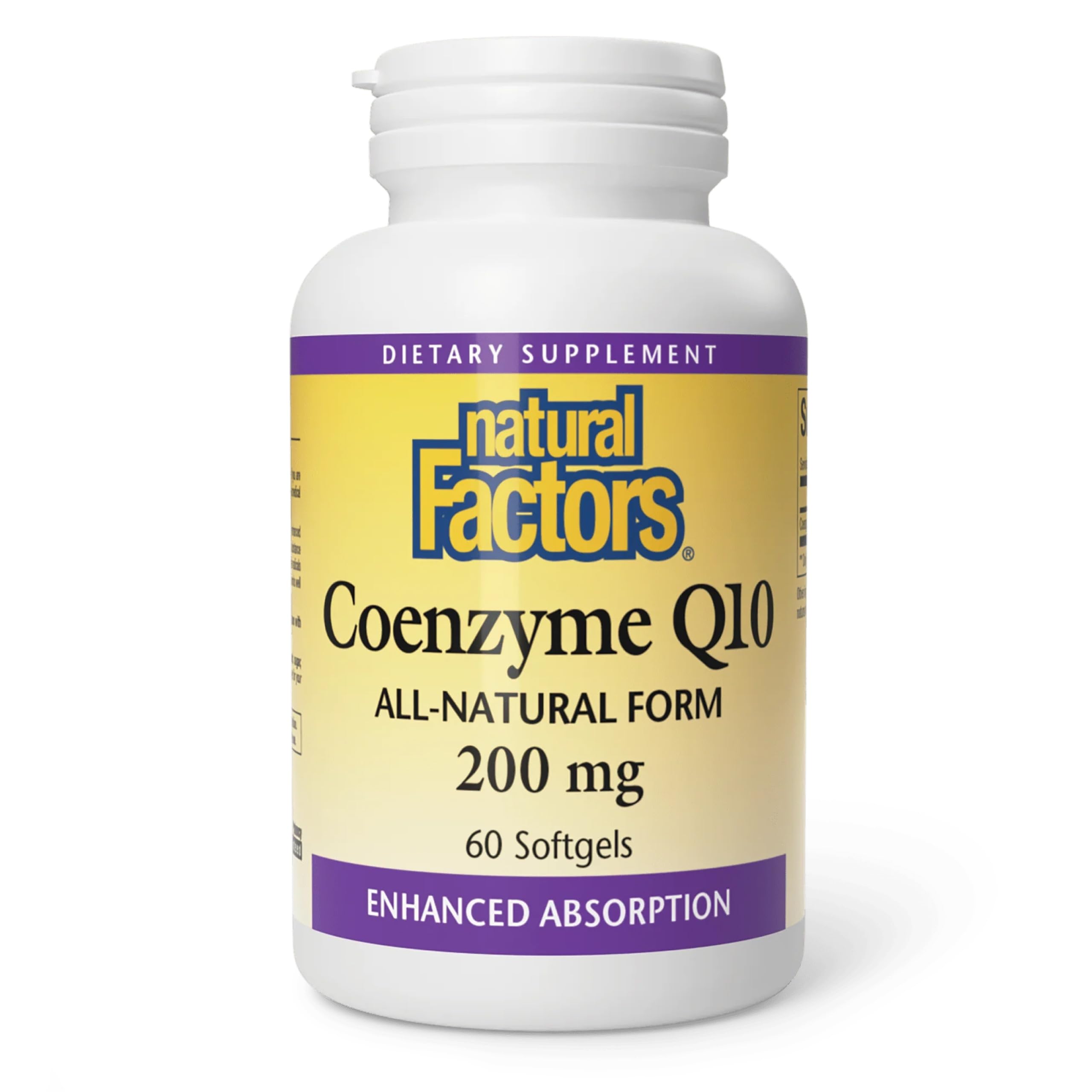 Natural Factors Coenzyme Q10 200mg 60 Softgels