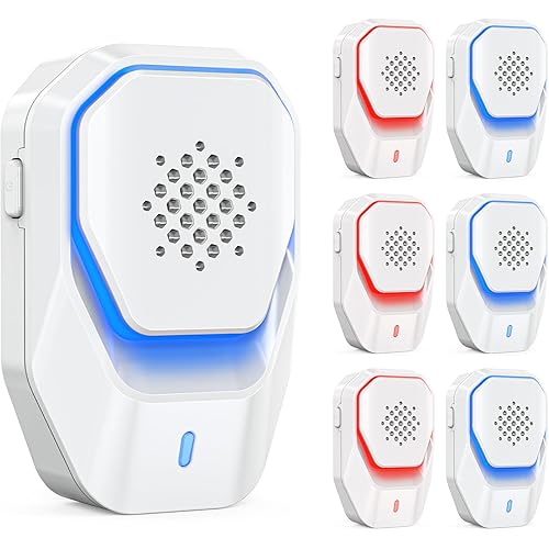 Upgraded 6 Packs Ultrasonic Pest Control Repeller, Electronic Spider Repellent Indoor for Insect Roaches Rodent Ant Bug Mosquito Mouse Repellent Plug in for House Kitchen Garage Warehouse