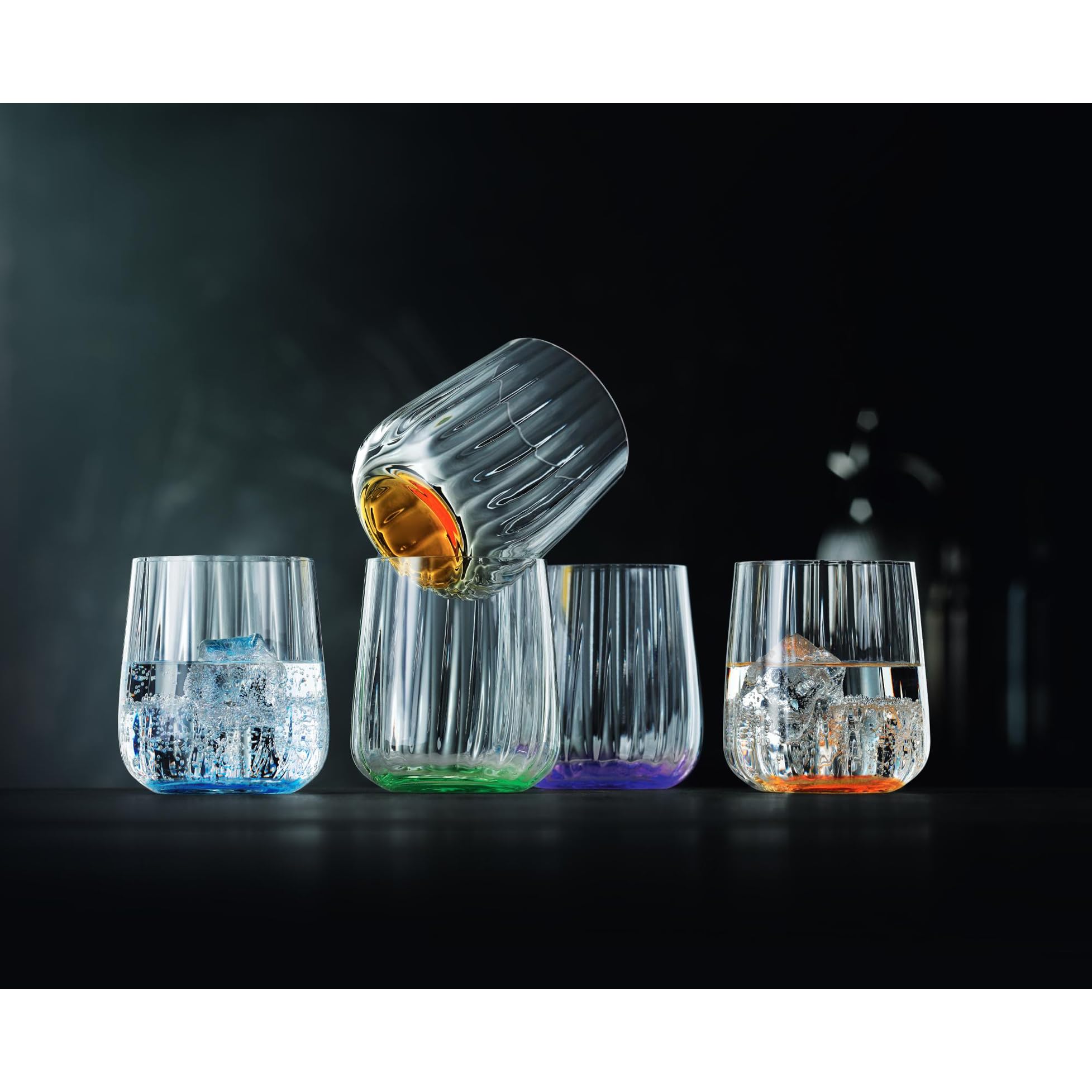 Spiegelau & Nachtmann, Juego de 2 vasos verdes de cristal de 340 ml, Leaf Lifestyle, 4453465