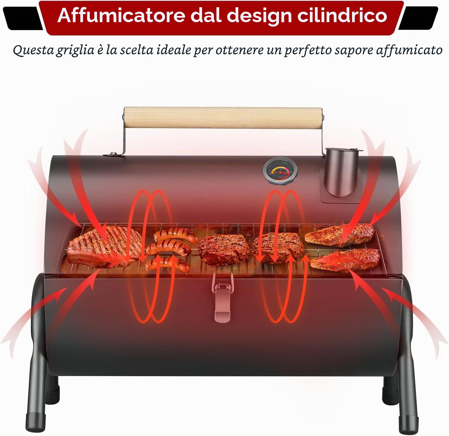 Barbecue a doppia faccia in acciaio inox con funzione griglia bifacciale, leggero, compatto, pieghevole, portatile, ideale per campeggio, festival