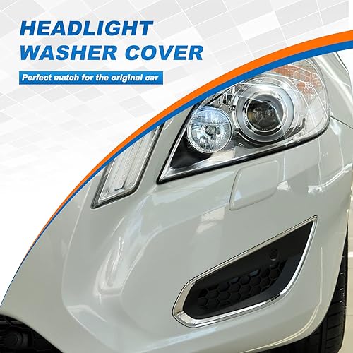 Miniatura 2 de CZShiYue Tapa de boquilla para limpiaparabrisas delantero para Volvo S60 2011 2012 2013 39802681 39802699 (rojo, lado derecho del pasajero)