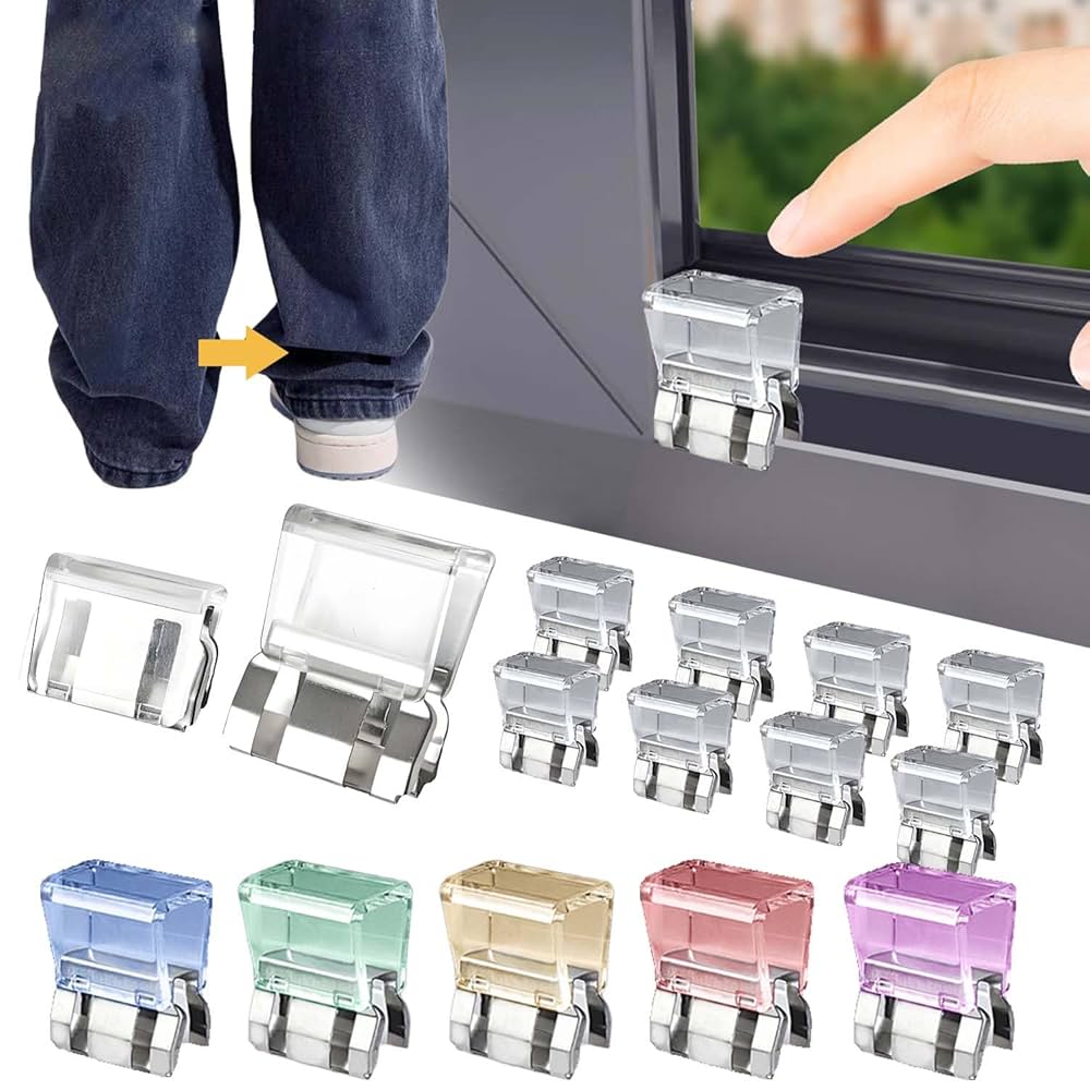 Amazon.co.jp: 裾上げクリップ ズボンクリップ 裾 ウエスト調整