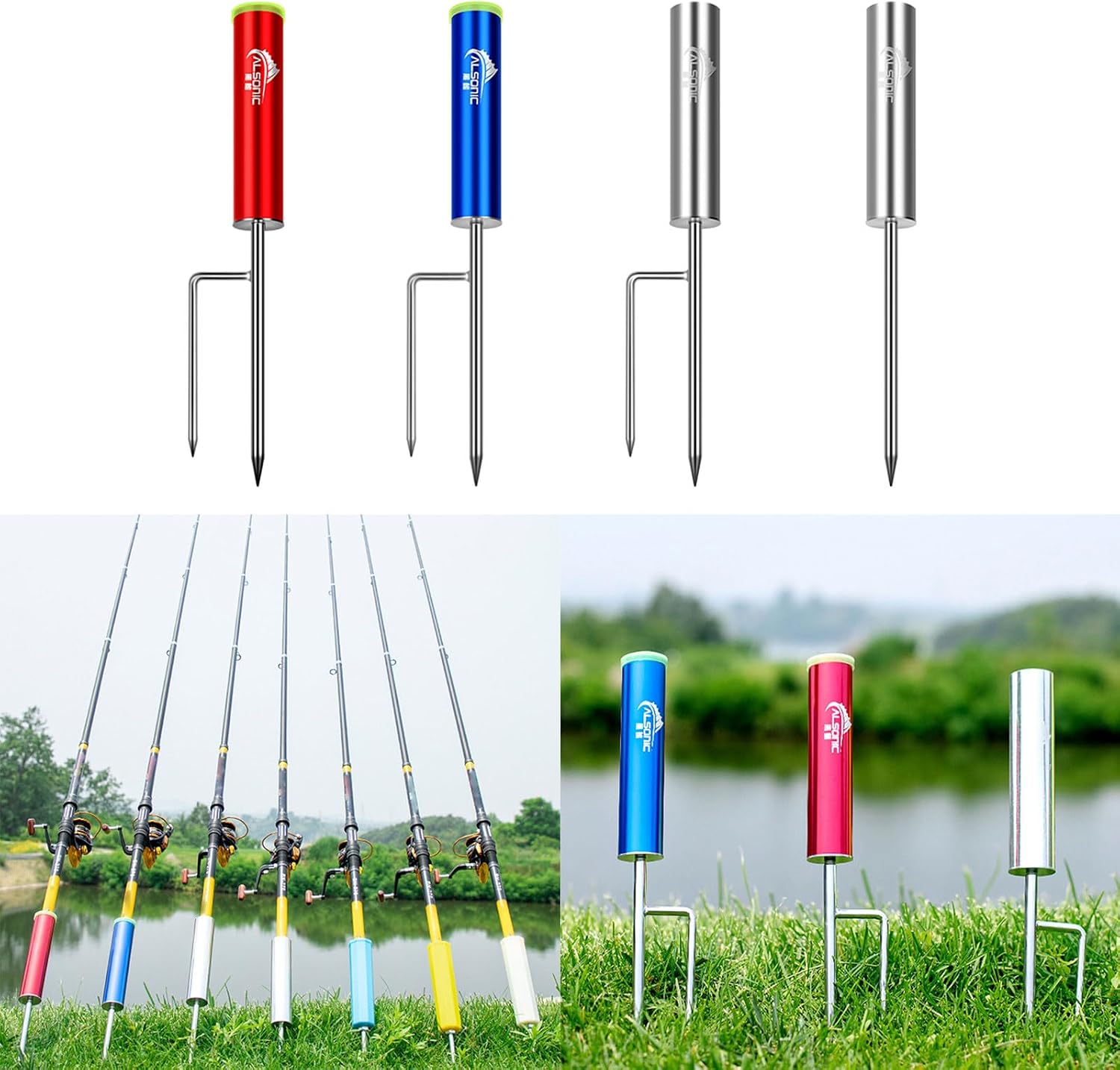 Portable Sea Poles Holder - Ground Insert Metal Stand for Fishing Rods - Easy Installation image 3