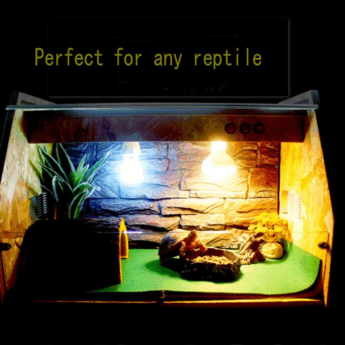 Linifar Reptile Carpet, 2 Pack Terrarium Bedding Substrate Liner Reptile Mat Cage Supplies for Bearded Dragon Lizard Leopard Gecko Iguana Tortoise Snake 39’’ x 20’’