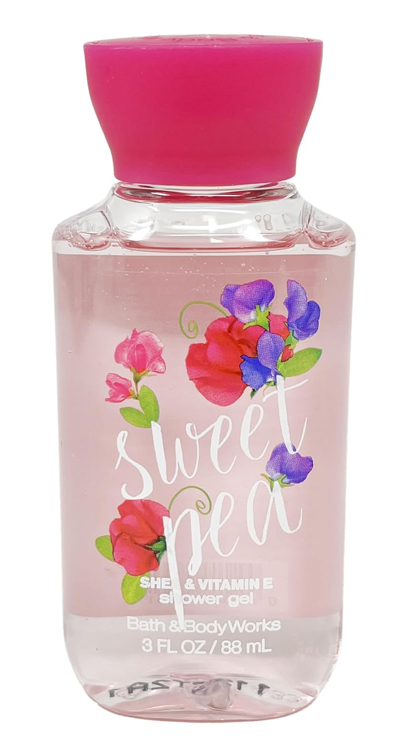Bath & Body Works Sweet Pea - 3pc Travel Size- Fragrance Mist, Body Lotion and Shower Gel
