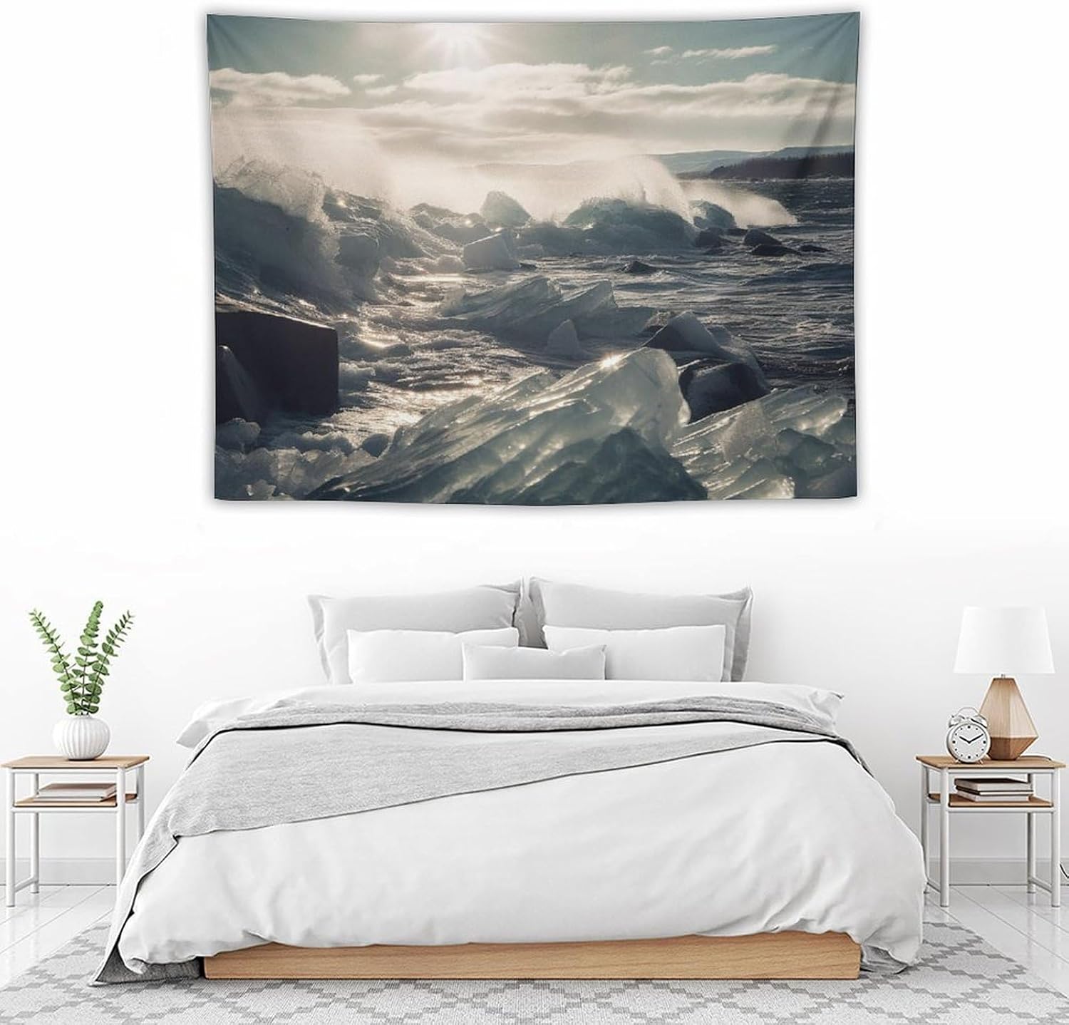 Tapestry Wide Wall Art Hanging Tapestries Lightweight Art Wall Blanket image 5