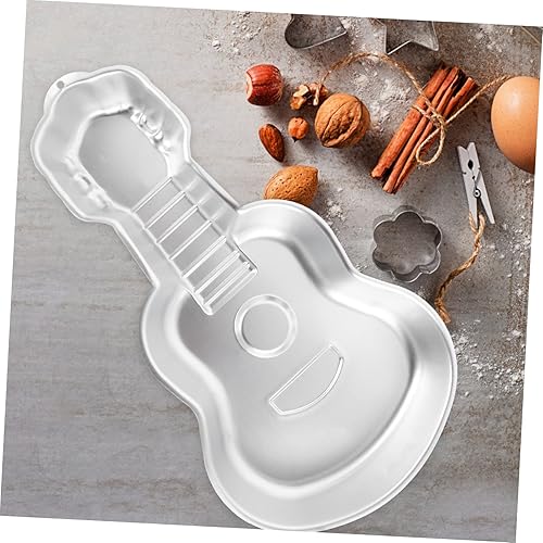 Miniatura 4 de Angoily Molde de aleación de aluminio para tartas, moldes pequeños para decoración de pasteles, bandeja para hornear guitarra, molde para hornear,