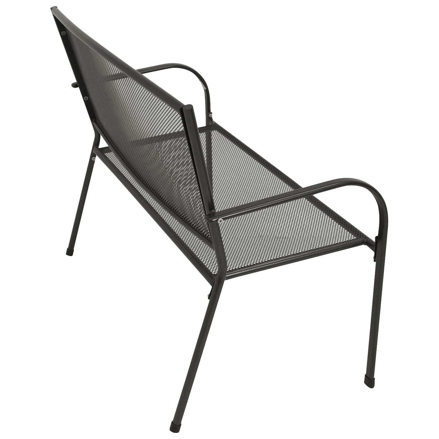 DEGAMO Gartenbank Metallbank Classic 2-sitzer 110cm, Streckmetall beschichtet, anthrazit