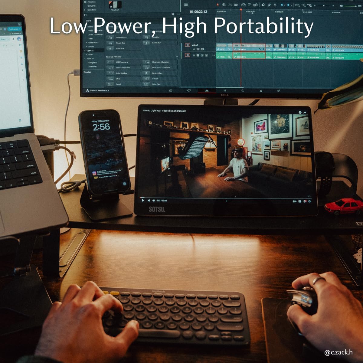 SOTSU FlipAction Go 14" Premium Portable Monitor | Full HD 1080p | 400 Nits | 100% sRGB | Robust yet Lightweight | Pivoting Landscape & Portrait Display | Tempered Glass Cover | USB-C & Mini HDMI | 5W