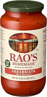 Arrabbiata Sauce, 32 oz, Tomato Sauce, All Purpose, Keto Friendly Pasta Sauce, Premium Quality Tomatoes from Italy & Crushed Red Pepper