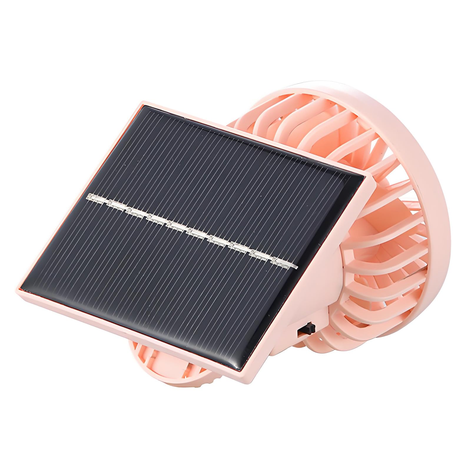 Elnwnnkc Solar Portable Hand Hat Clip Fan Air Cooling USB Rechargeable Clip on for Outdoor Hiking Camping Automatic Solar