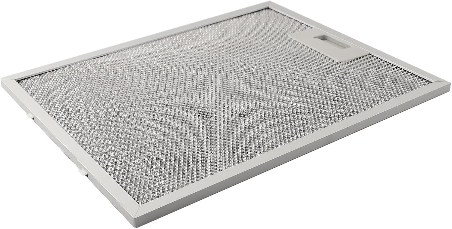 Cooker Hood Grease Filters, Silver Metal Mesh Extractor Vent Filters, Range Hood Replacement Parts Filters Accessories, 340x270x9mm(5)
