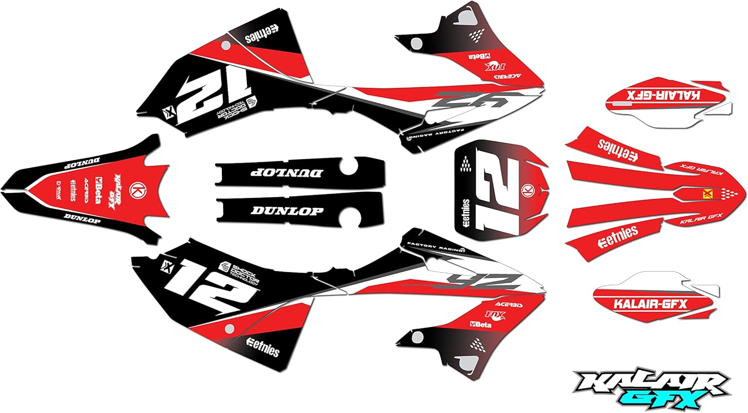 Kalair GFX Graphics Kit for Yamaha YZ 250 (20222023