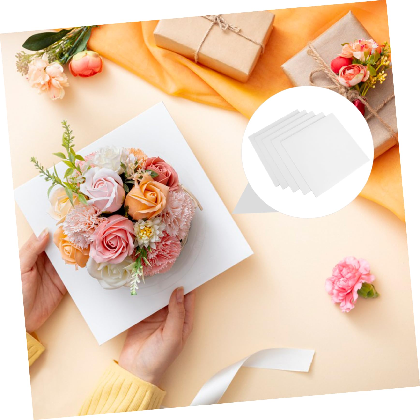 10stücke Weiße Quadratische Tortenböden aus Karton Tortenplatten für Gebäck Desserts Backzubehör Tortenplatte Weiß Tortenbodenplatten