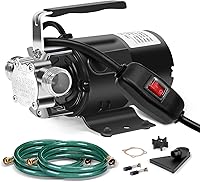 FIDISP 115V 1/10HP Water Transfer Pump with 2x6ft Hoses - 330GPH Utility Pump for Pools, Aquariums, Hot Tubs & Rain Barrels
