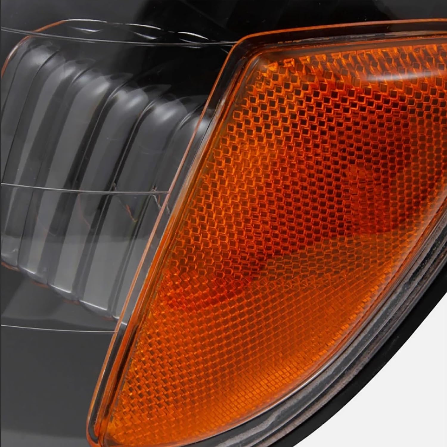 headlight assembly fit for 2000 2001 2002 2003 2004 toyota tundra headlights + parking lights lamps black housing driver and passenger side to2530135 to2531135