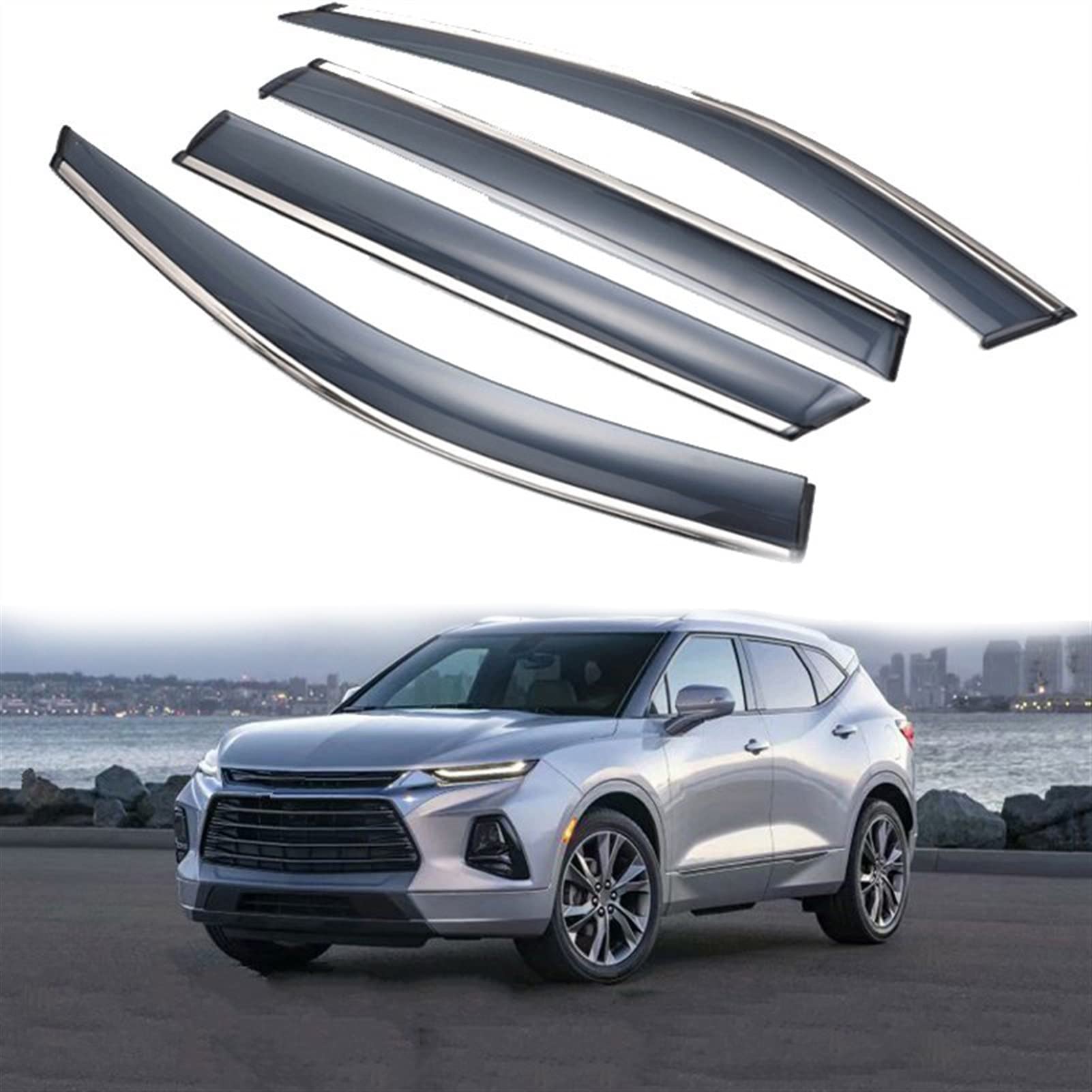 Pare-pluie Chevrolet Blazer 2019-2021 anti-buée et réduction du bruit