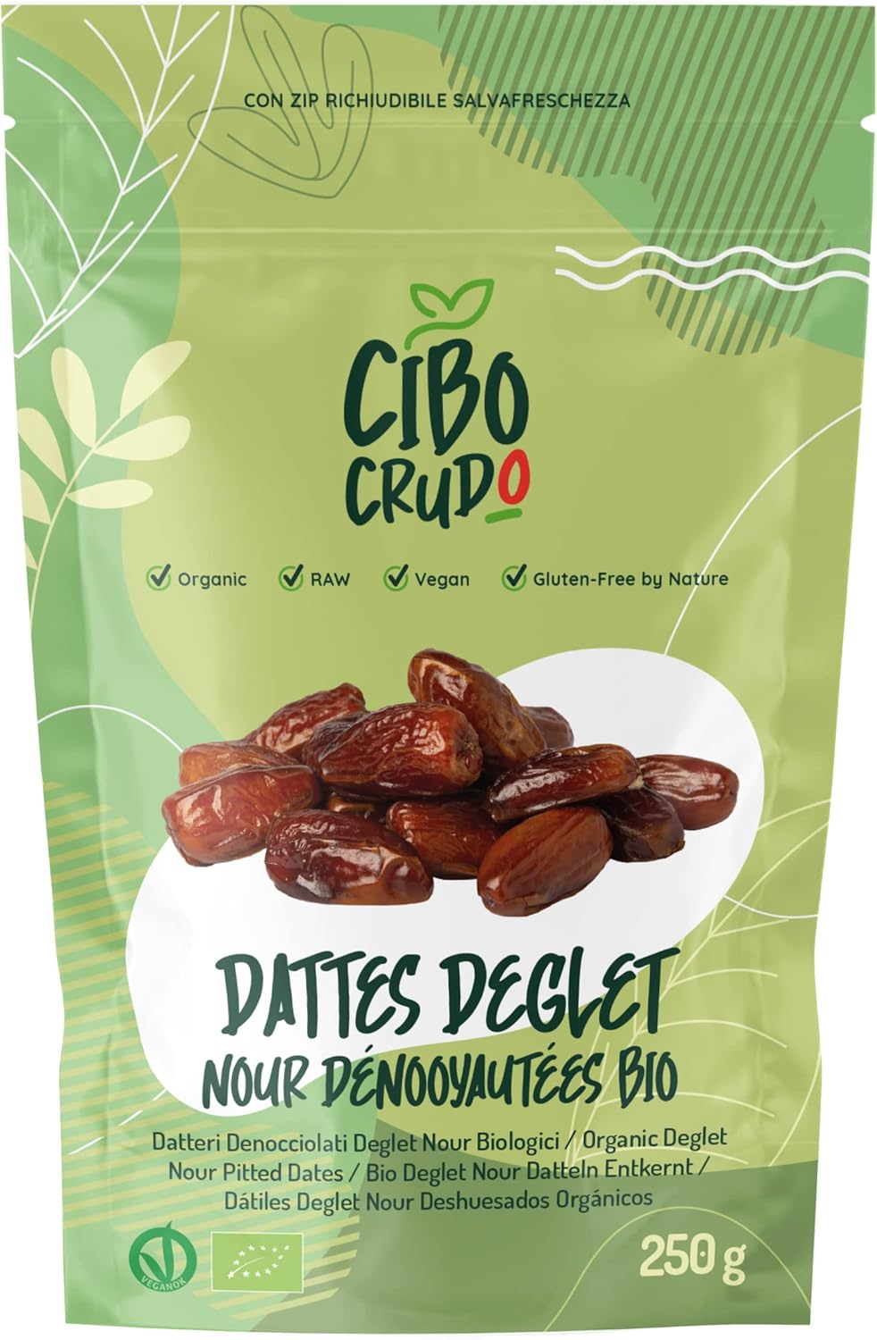 Dattes Deglet Nour Bio 250g. Dattes Dénoyautées Séchées. Dattes