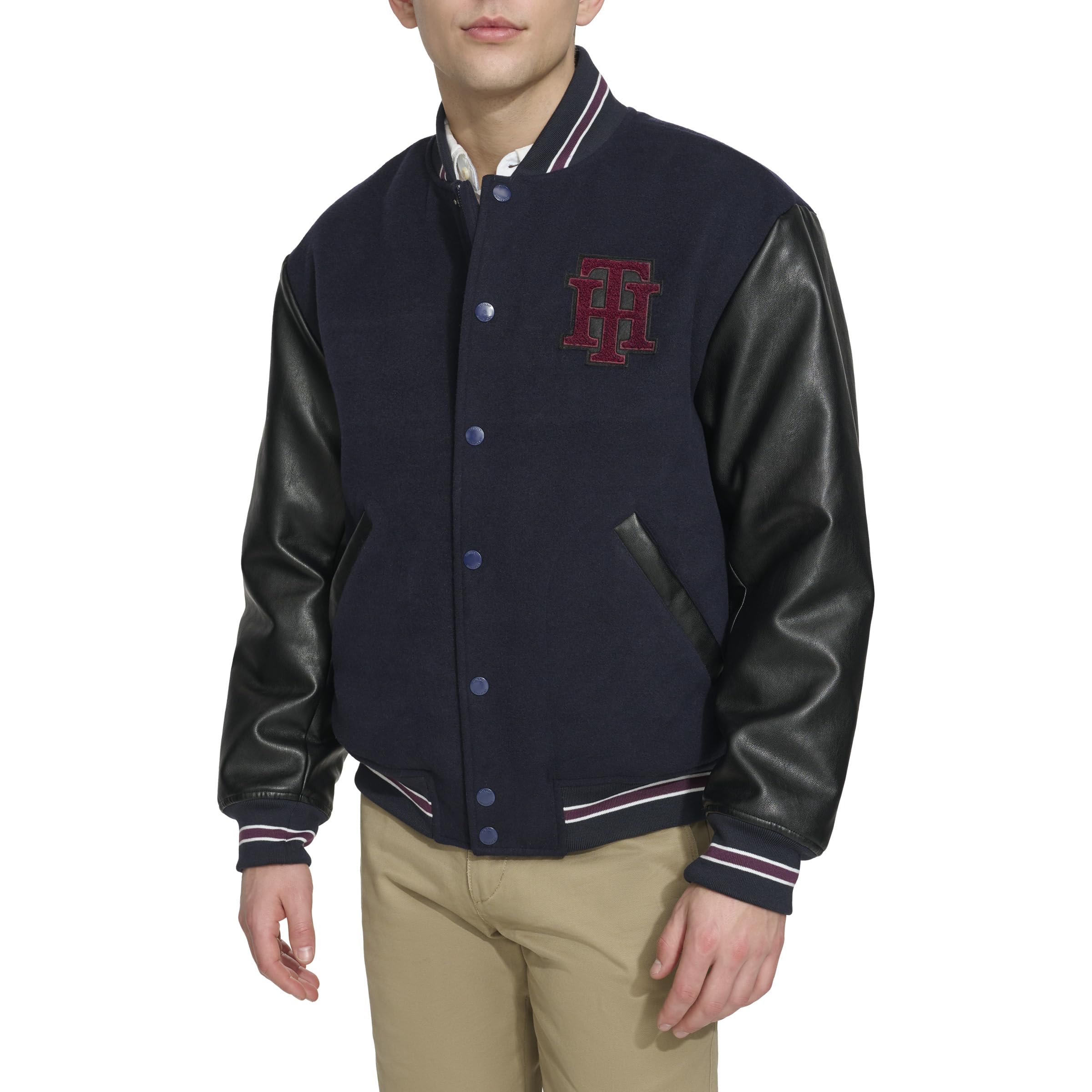Men's Tommy Hilfiger Men's Mixed-media Bomber Jacket