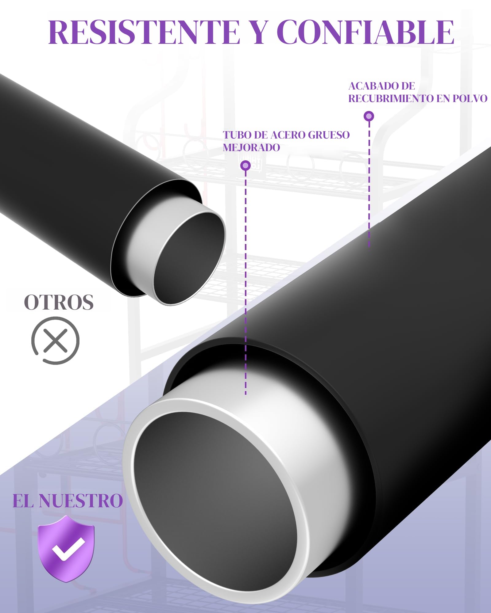 Mythinglogic Estante de Almacenamiento de Yoga Esterilla, Soporte Mancuernas También es Para Guardar Pesas Rusas, Rodillos de Espuma, Soporte Para Mancuernas con Ganchos y Ruedas