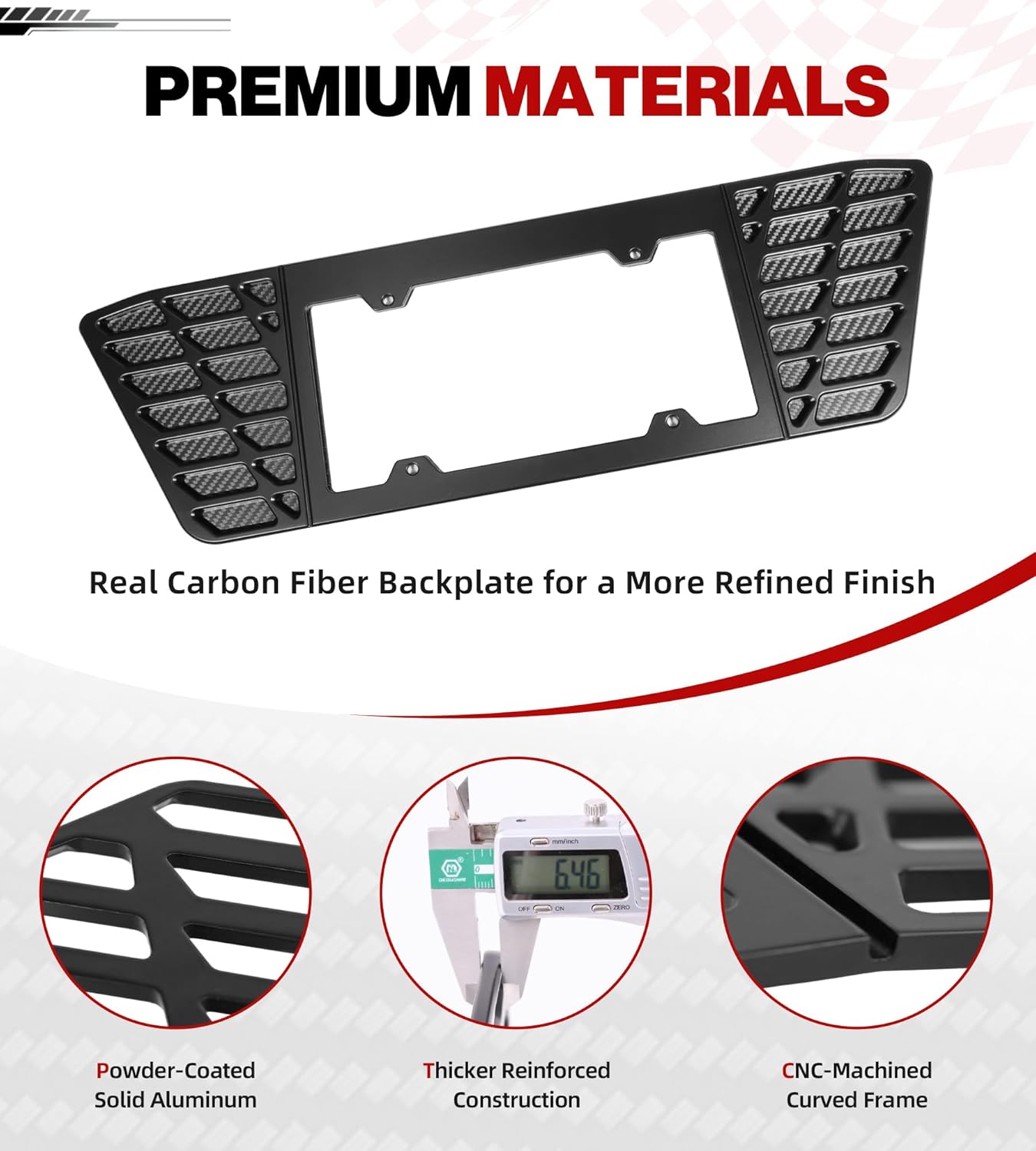 Aluminum C8 License Plate Frame Z06 E-Ray Fit for Corvette C8 Z06 E-Ray 2023-2025 Corvette License Plate Frame C8 Corvette Accessories Z06 E-Ray