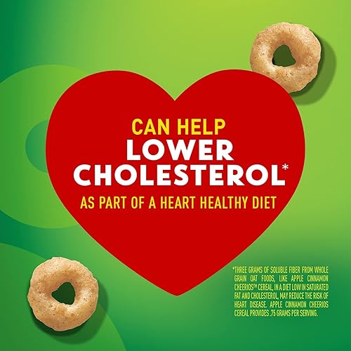 Miniatura 2 de Cereal saludable de Apple Cinnamon Cheerios Heart Healthy Cereal sin gluten con avena integral 19 onzas