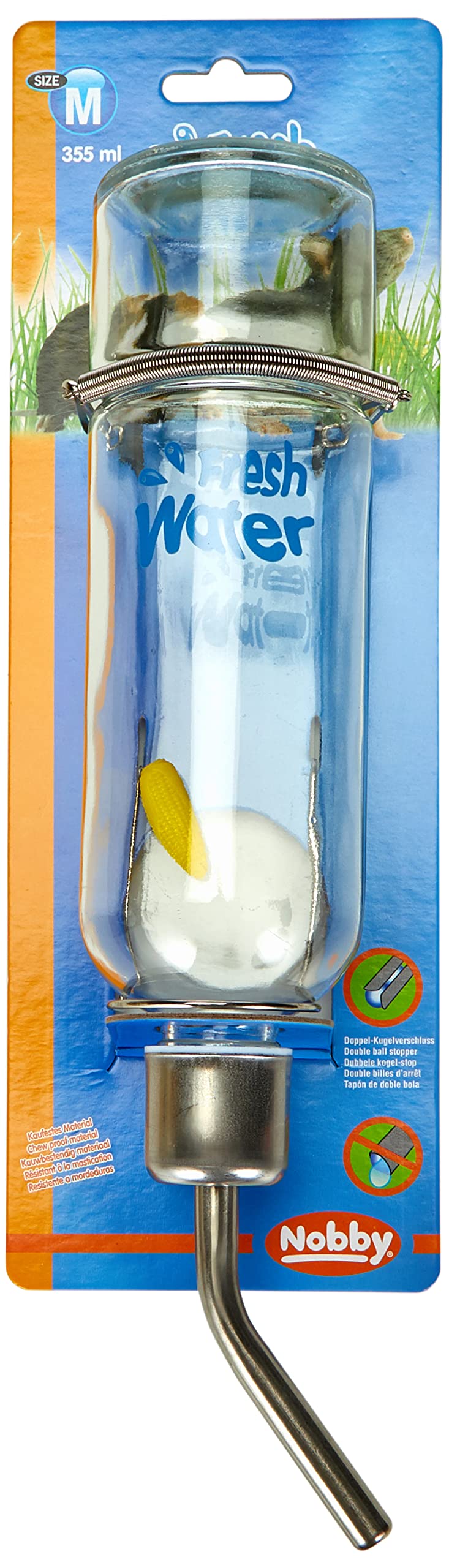 Nobby Biberon en Verre pour Petits Animaux 355 ML 6,5x30x8