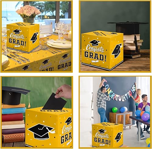 Miniatura 11 de Gatherfun Decoraciones de graduación 2025, caja de tarjeta de graduación para regalo de graduación, regalos de fiesta de graduación, suministros