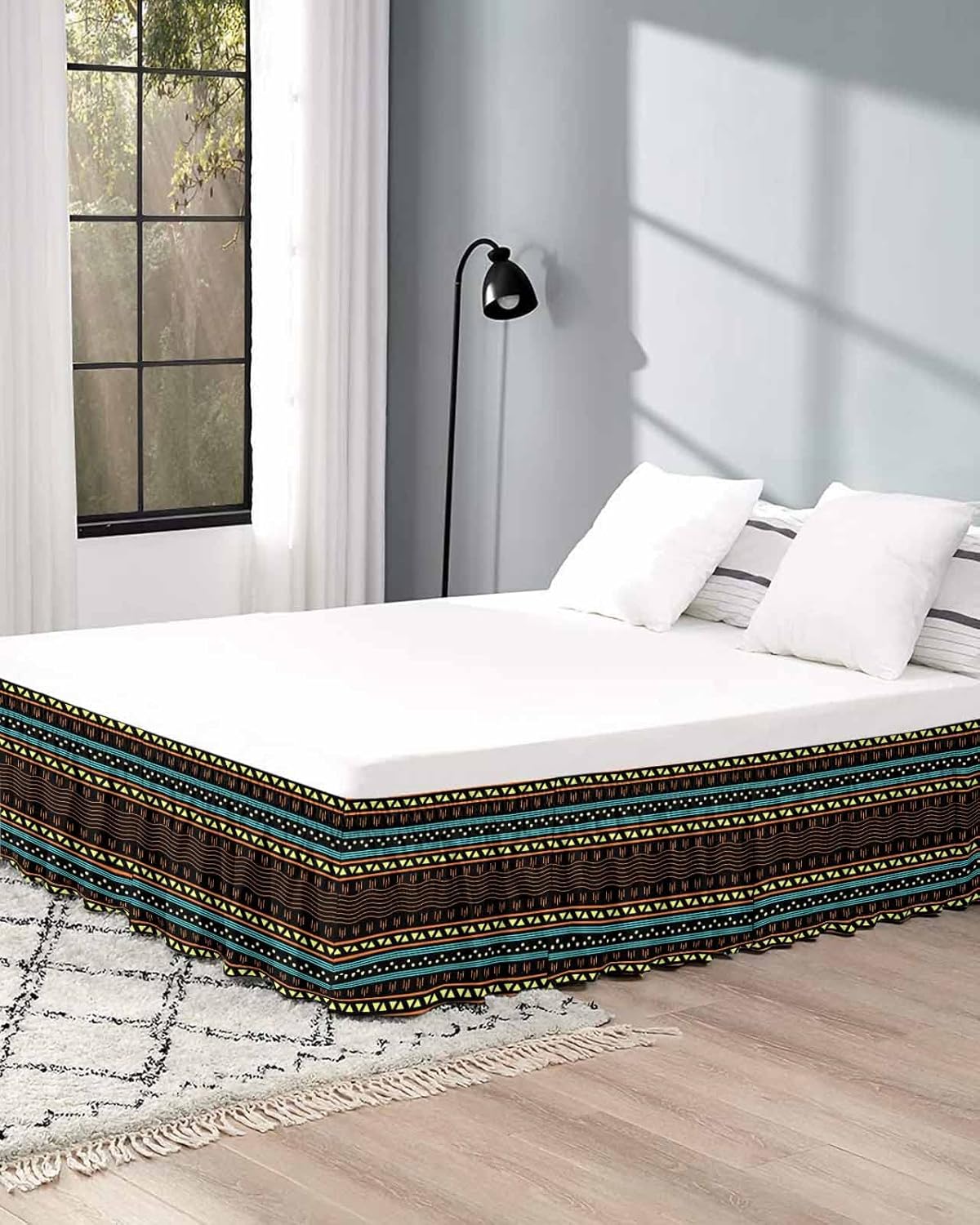Boho Geometric Bed Skirt King Size 18 Inch Jamaica Ubuy