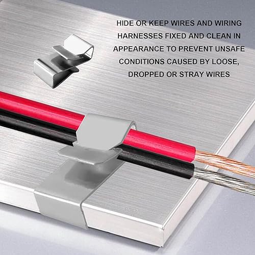 Miniatura 6 de 25 clips de alambre para marco de remolque, accesorios de piezas de repuesto para gestión de cables automotrices, organización de cables para