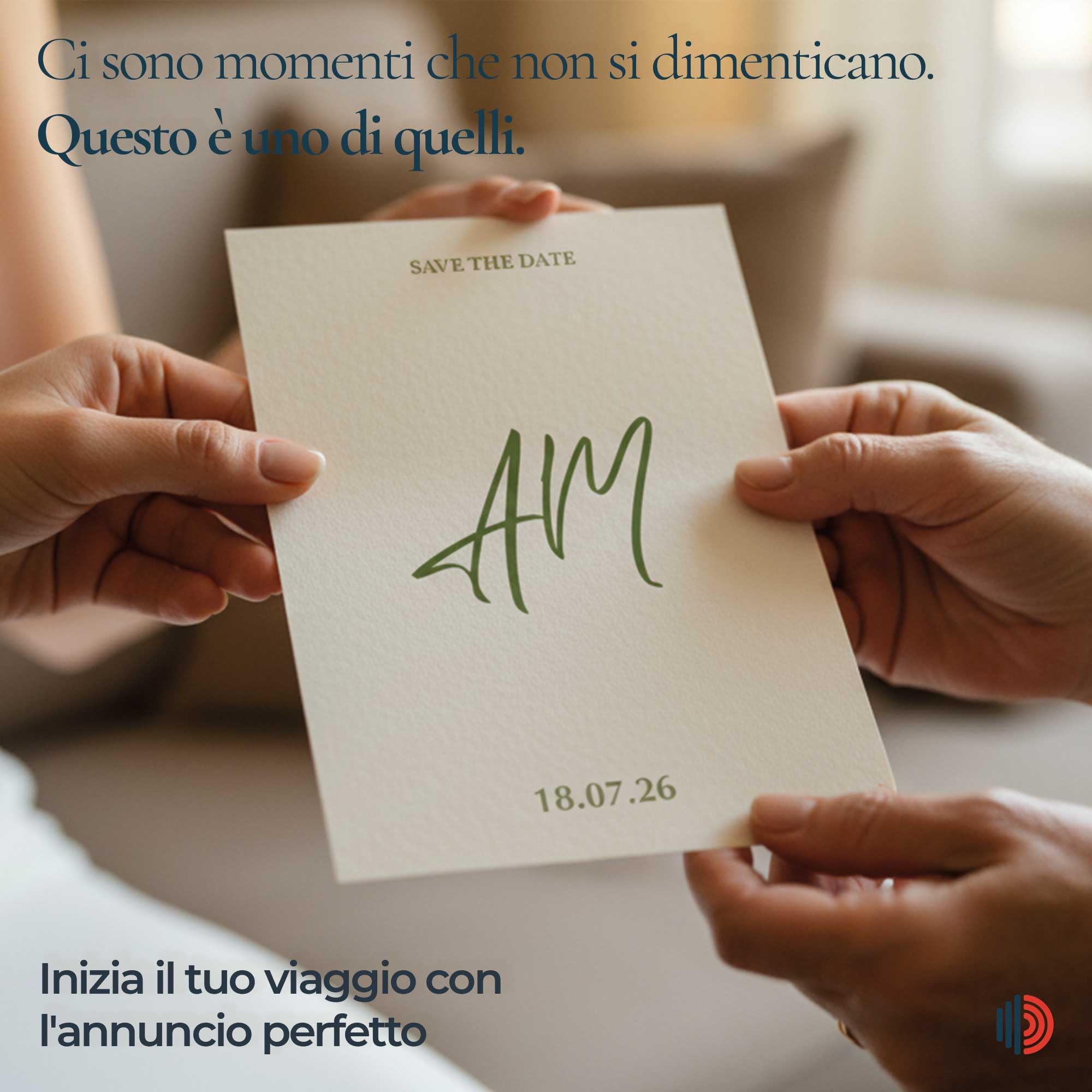 Partecipazioni Matrimonio Personalizzate 8pz Stampa inclusa - Inviti Matrimonio Personalizzabili in Carta Martellata Alta Qualità 200gr - 16x11,5cm - Essential WI-3 EchoPrint