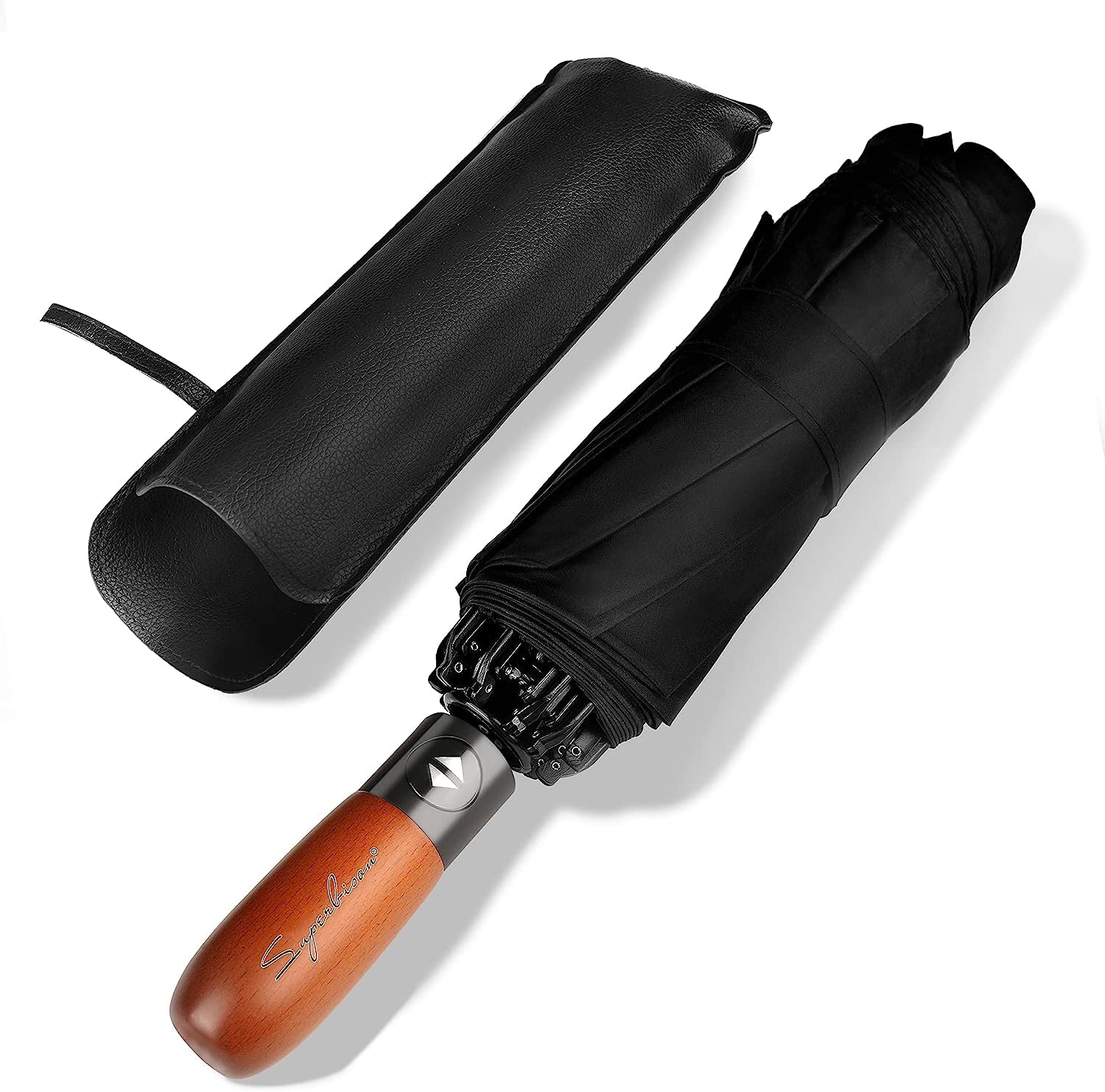 SuperbisonFolding Travel Windproof Umbrella