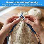 Interchangeable Circular Knitting Needles Set | 13 Pairs Metal Knitting Needles (10 cm Tips, US 2.5-15/3.0-10.0 mm) | 4 Cables (40 cm, 60 cm, 80 cm, 100 cm), Accessories & Case
