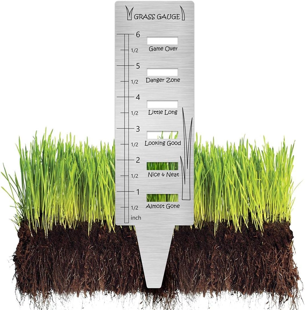 Grass Gauge Stainless Steel - Ultimate Lawn Tool, Stainless Steel Grass Ruler, Perfect Gardener Gift, Durable Prune Plant Measuring Tools image 3