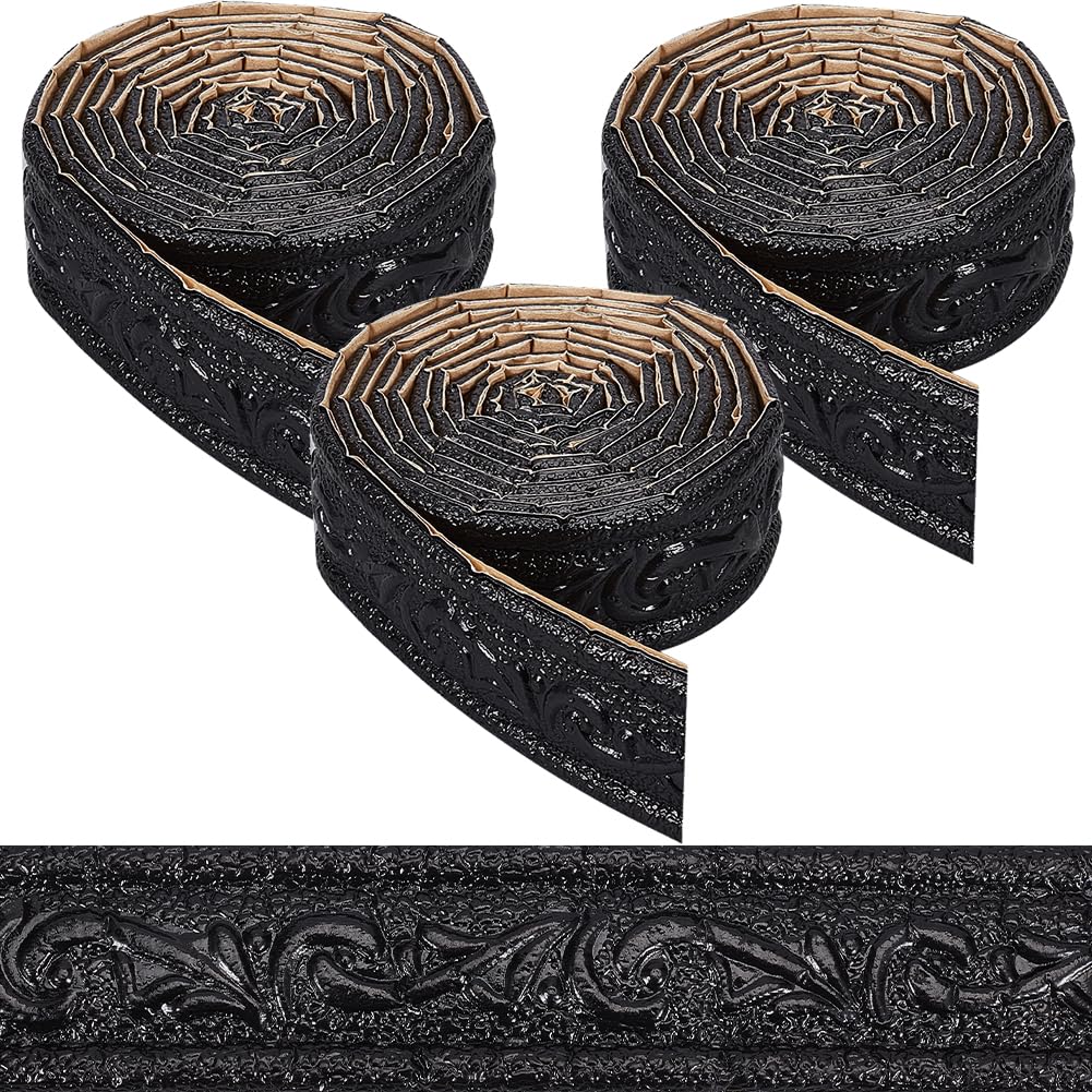 Bordure de papier peint autocollant 3D pour masquer les défauts des murs et plinthes