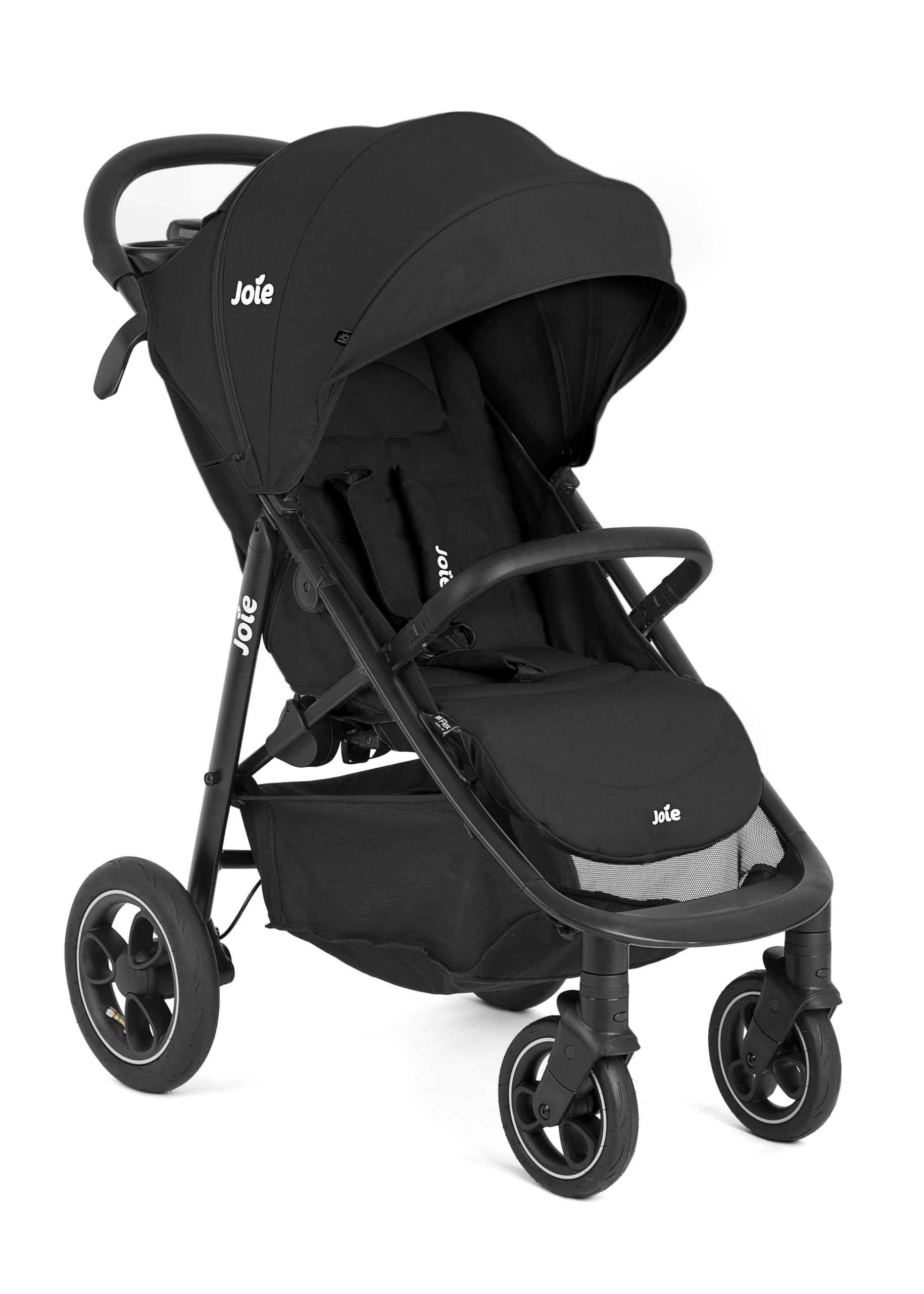 Joie litetrax™ pro passeggino, chiusura compatta, reclinazione completamente orizzontale, compatibile con sistema da viaggio, parapioggia incluso – dalla nascita ai 4 anni (0–22 kg), shale