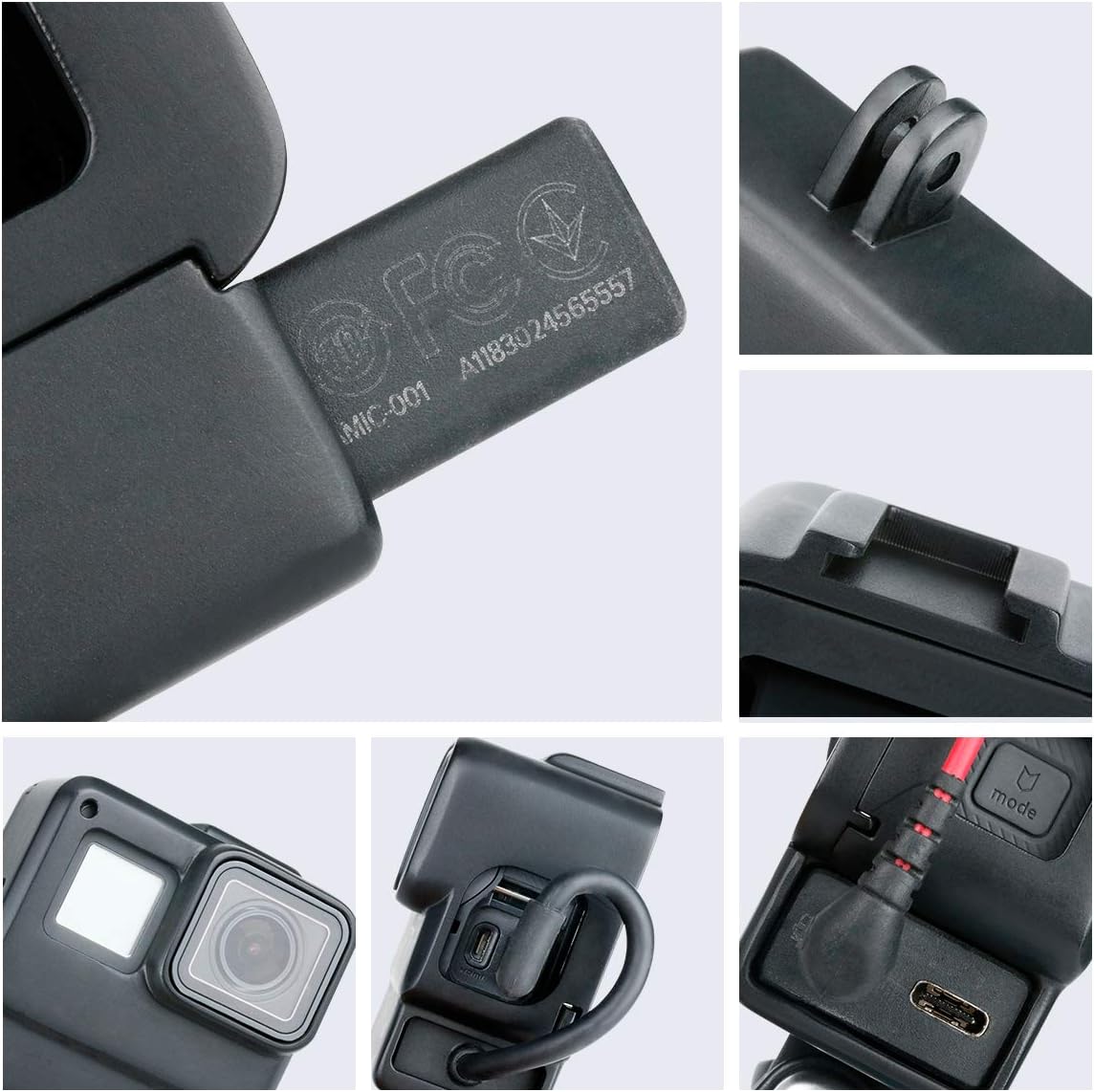 ULANZI V2 Multifunctional Vlogging Case w Cold Shoe Mount for Microphone LED Video Light,Wire Connectable Frame Housing Shell Mount Cage for Gopro Hero 7 6 5 Action Camera Video Vlog Creator Setup