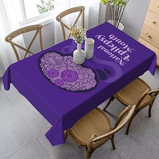 November is National Epilepsy Awareness Month Table Cloth Rectangle Tablecloth 35 x 55 Inches Stain and Wrinkle Resistant Washable Polyester Table Cover for Dining Room Party