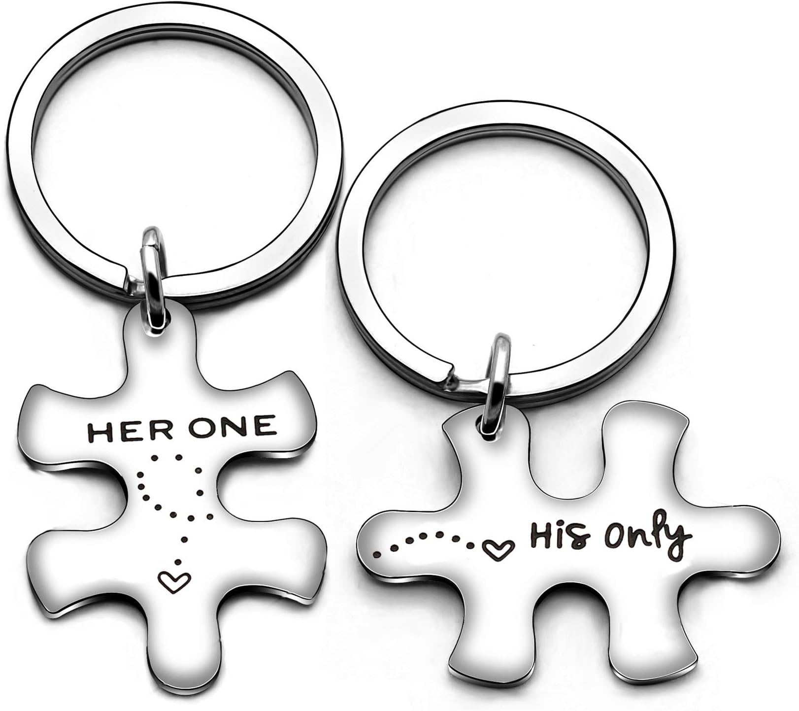 AGR8TValentine Family Key Chain Her Weirdo His Crazy Couple Valentine Gifts Boyfriend Girlfriend Christmas 2Pcs
