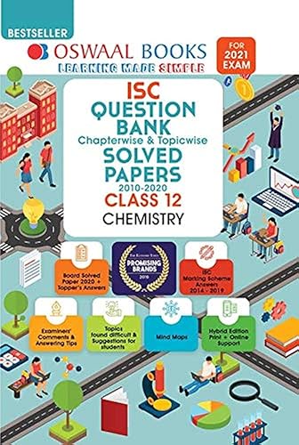 Oswaal ISC Question Bank Class 12 Chemistry Book Chapterwise &amp; Topicwise (For 2021 Exam) [Old Edition] [Paperback] Oswaal Editorial Board and Student_Edition
