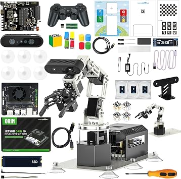 Yahboom 6-DOF Robotic Arm, 3D Space Grasping, Python Programming Support