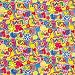 Top Performance Cotton/Polyester Fashion Dog Bandanna, Retro Love, 22-Inch