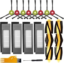 Accessories Compatible with Ecovacs DEEBOT OZMO 920, 950, T5, T8, T8 AIVI, T8 Pure, T9, T9 AIVI, N7, N8, N8+, N10, N10 Plus Robot Vacuum Cleaner, Main Brushes, 4 Filters, Side Brushes