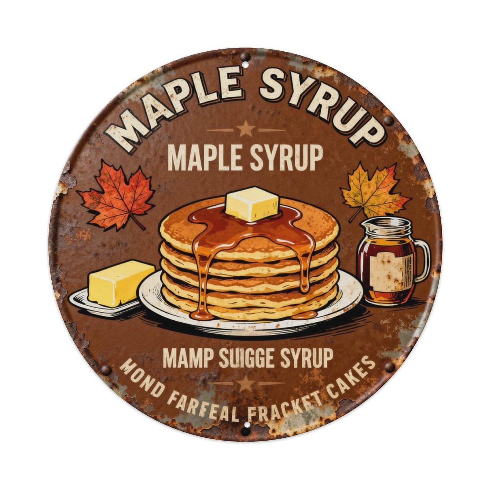 MAPLE SYRUP Metal Tin Sign Plaque